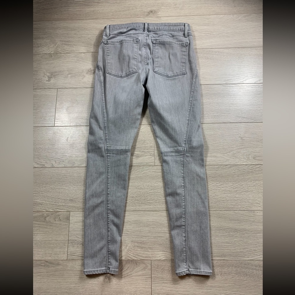 Vince Grey Skinny Seamed Stretch Legging Jeans - Picture 4 of 16